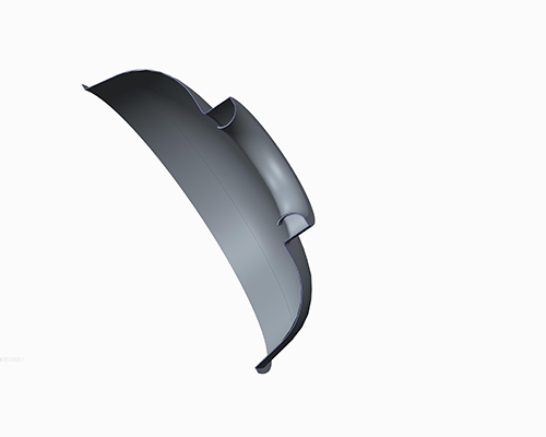 出风口截面3D示意